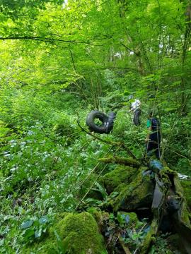 Sanacija črnega odlagališča – Banova jama 020